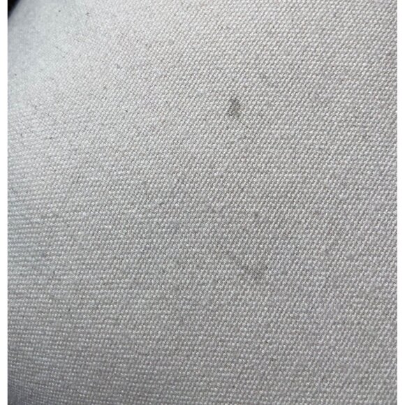 Embroidered Bohemian Deco Pillow Ivory & Black Some Staining See Pics & READ - Picture 8 of 9